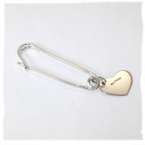 Sterling silver nappy or kilt pin
